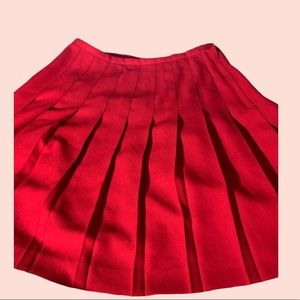 4 for 20: Vintage Red Pleated Skirt